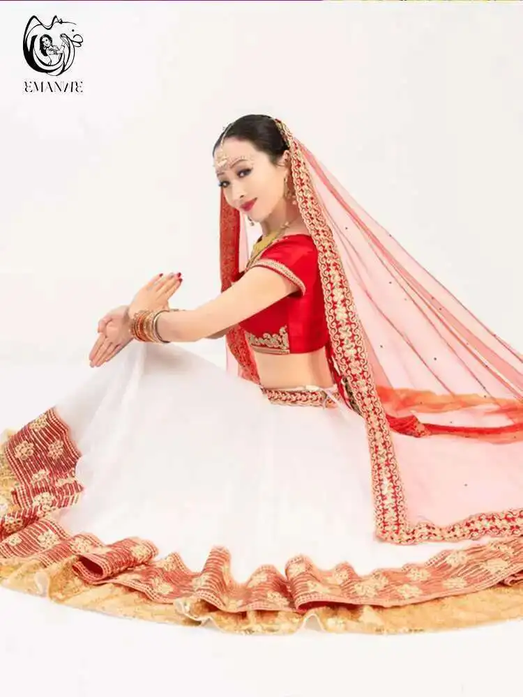 

Yiman Indian Dance Costume Bollywood Lengha Performance Costume Indian Girl Indian Pakistani Style Stage Adult New Style