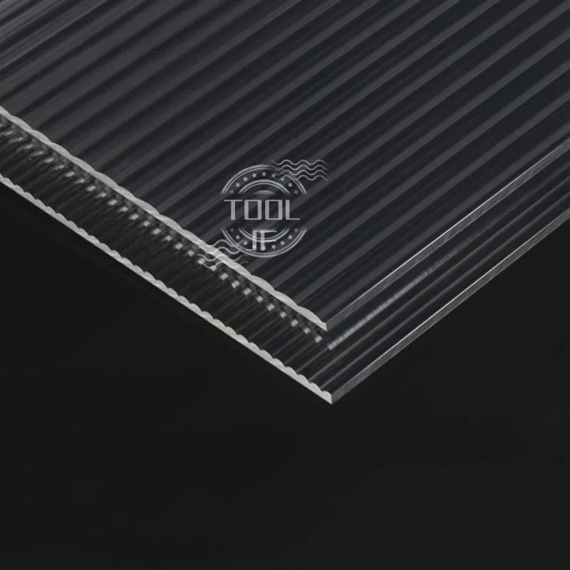 1PCS Translucent Tile-Shaped Striped & Corrugated Acrylic Panels for Cabinet Door Screens & Partitions Thickness 3mm /5mm - Detail 1
