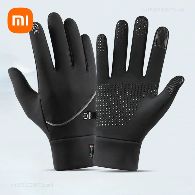 Xiaomi Winter Warm Gloves for Men Women Wind Waterproof Non-slip Touch Screen Thermal Sports Glove for Running Cycling Skiing