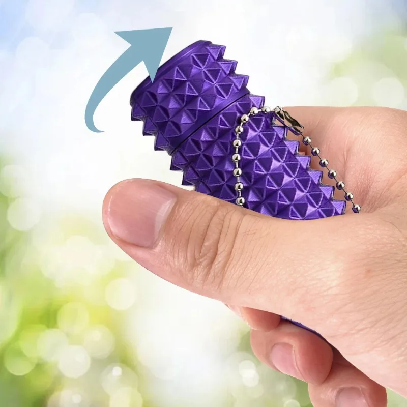 Pain Stimming Fidget Toys Reduce Stress Roller for Adults Spiky Fidget Keychain Anxiety Sensory Toys Novelty Gifts for Friends