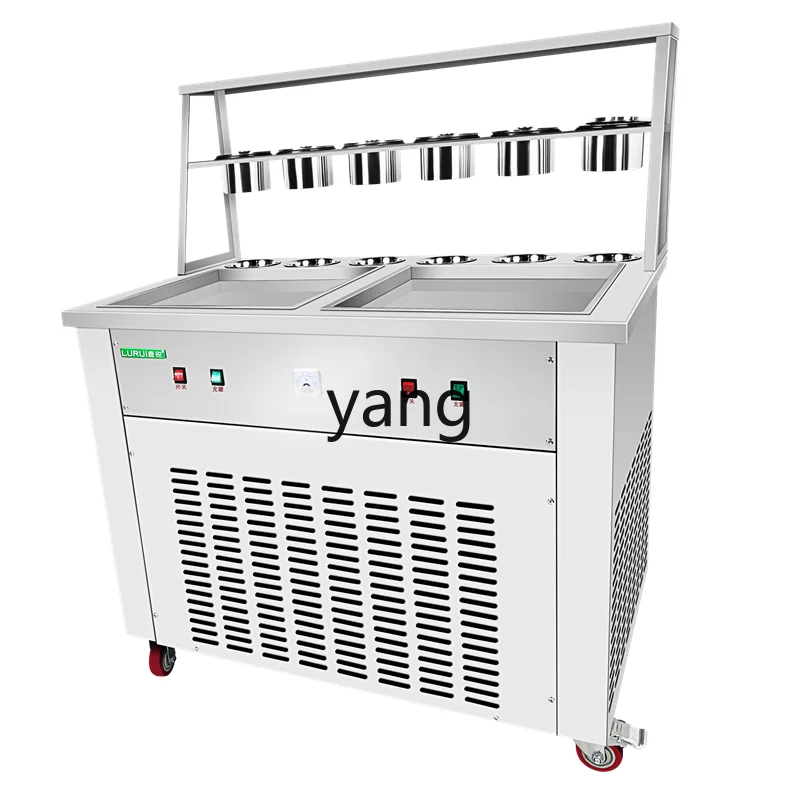 LM قطع سميكة الزبادي المقلي الرمال الآيس كريم ندفة الثلج الجبن عصيدة الثلج كشك تجاري منزلي سريع