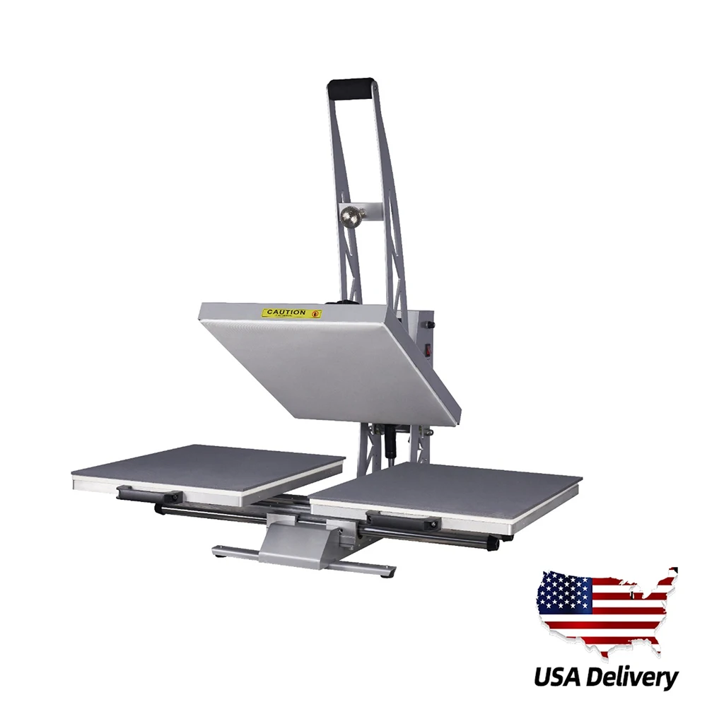 

16 X 24 Semi-auto Heat Press Machine Sliding Dual-Platen T-shirt Heat Transfer Home DIY LCD Screen Control Air Spring Auto Open