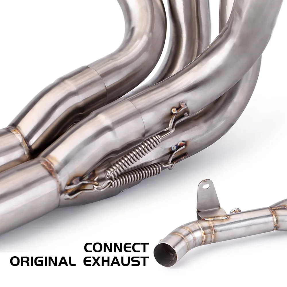 

Для Kawasaki Z900 System Escape Slip On Front Tube Link Pipe Connect оригинальная полная выхлопная система мотоцикла N