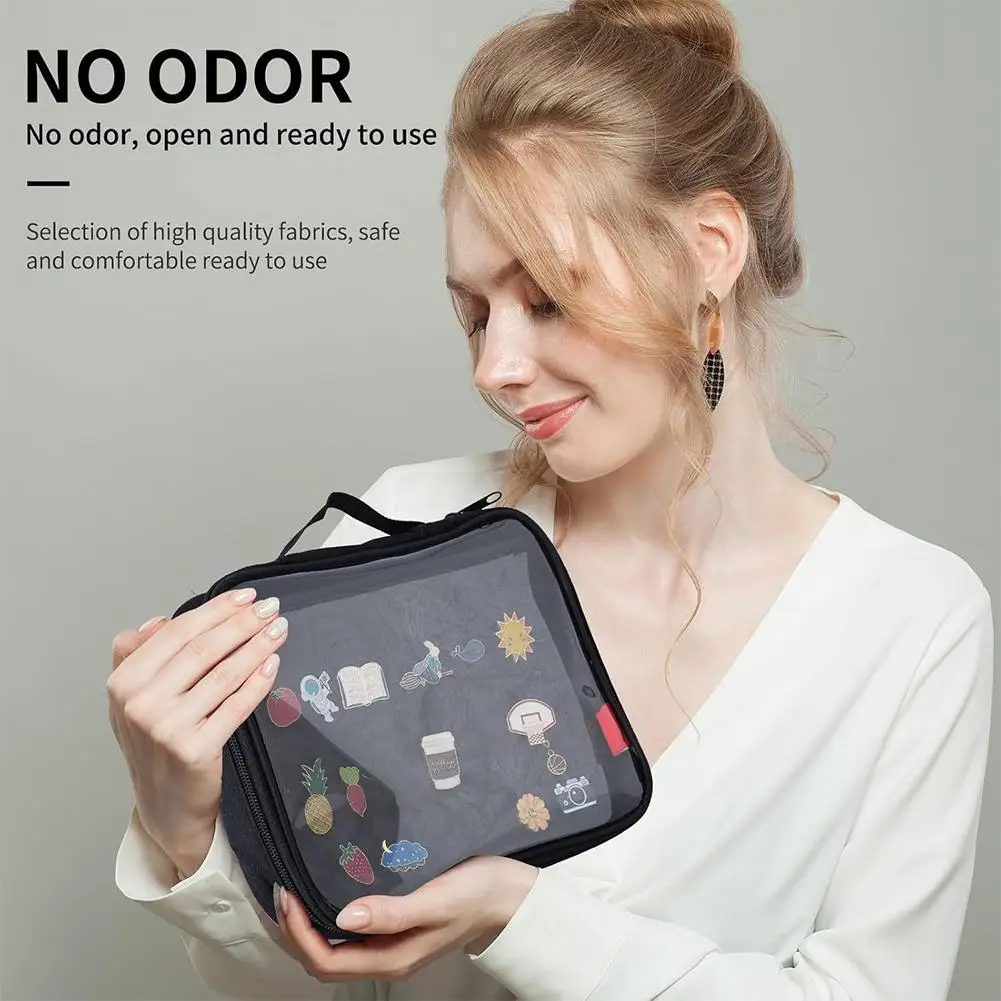 Portable PU Leather Enamel Pin Display Album-6-Page Detachable Collectible Storage Bag for Medals And Pins Handheld Photo A Y0V0