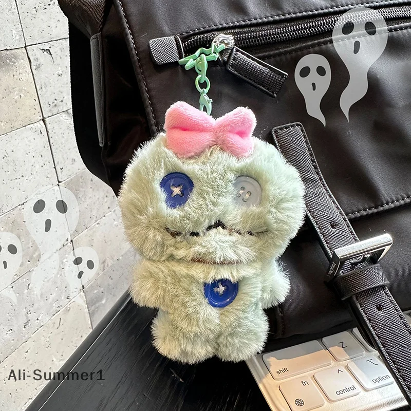 

【E】Симпатичная плюшевая мультяшная плюшевая кукла с бантом, кулон, мягкая и милая девушка, украшение для рюкзака, кукла, студенческий подарок