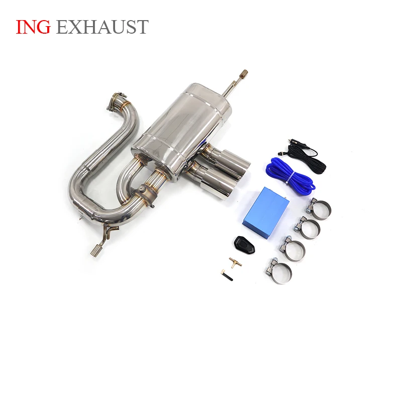 

ING Exhaust System Racing ss304 Rear Remote Vaccum Valve Catback for Lotus Evora 3.5T Electronic Switch Muffler Car Accessories