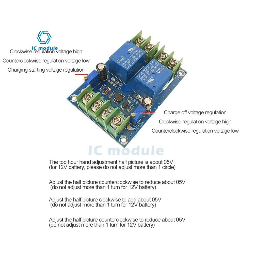 DC12V 10A Power Switch Module Automatic control Power Switching Module Emergency Power Supply Charging Controller