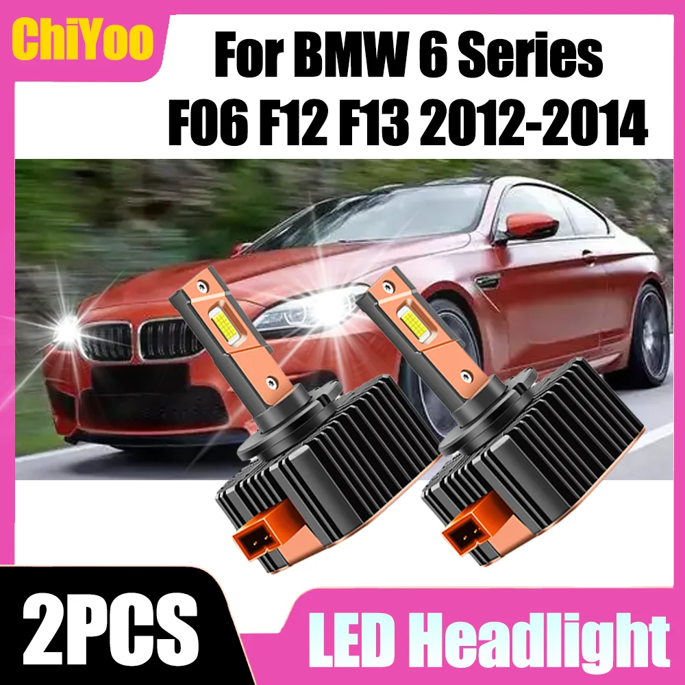 

6000K Белый Canbus без ошибок 30000LM Высокомощные светодиодные фары 120 Вт HID ксеноновые фары для BMW 6 серии F06 F12 F13 2012-2014