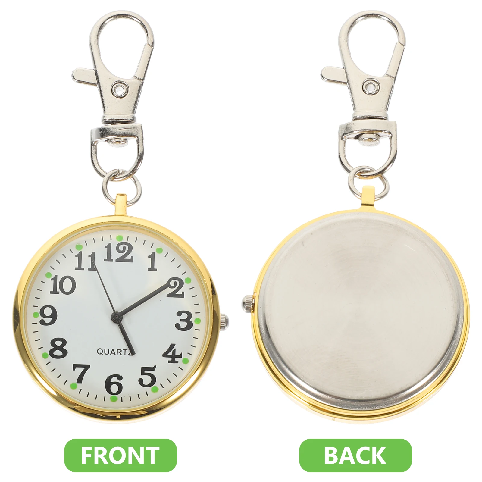 

Quartz Pocket Watch Keychain Alloy Nurse Watch Vintage Key Ring Pendant for Keys CarDecoration Hospital NursingAccessory