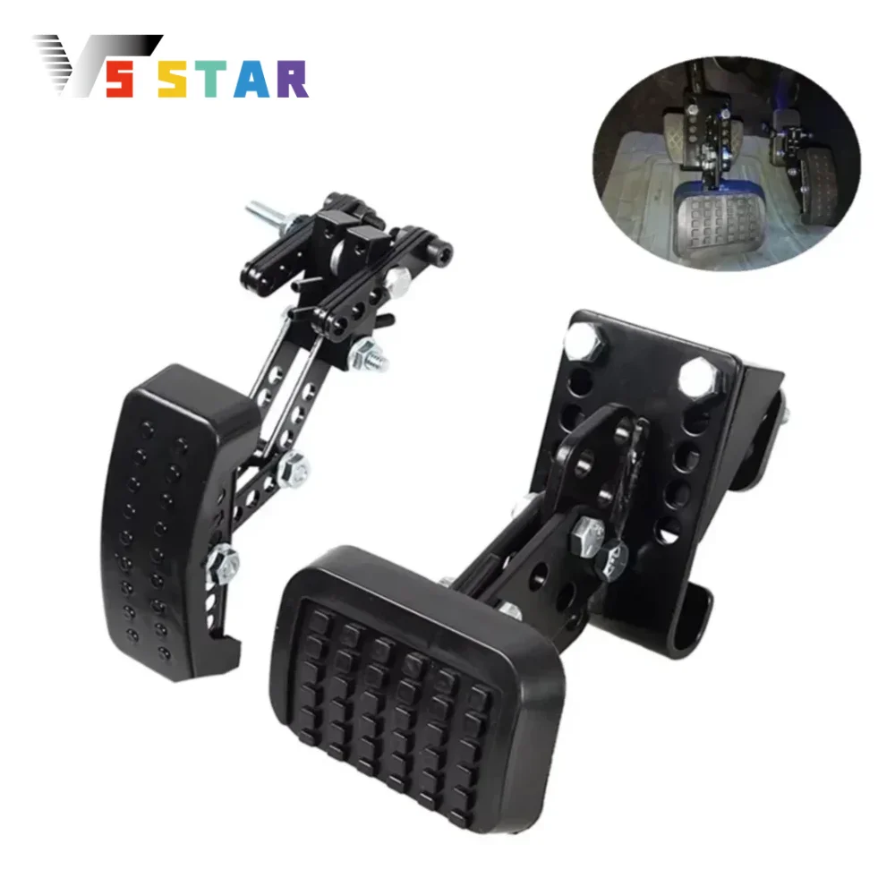

Universal Metal Brake and Accelerator Pedals Extender For Kart Ride on Toys Gas and Brake Pedal Extenders Black