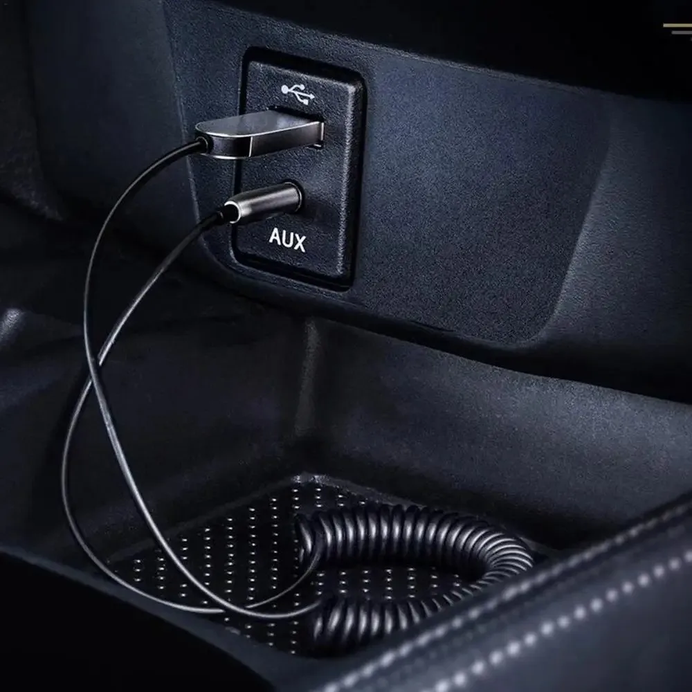 

USB 5V Car Bluetooth Receiver 3.5mm Jack Adapter AUX Adapter Cable Car Audio Transmitter Hands-Free Metal Bluetooth Transmitter
