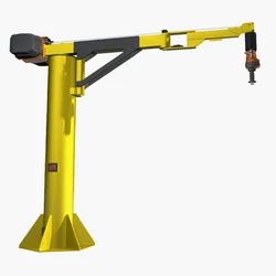 125kg 250kg Articulated Mini Crane 270 Degree Rotating Balance Crane Hand Jib Cranes with Electric Hoist