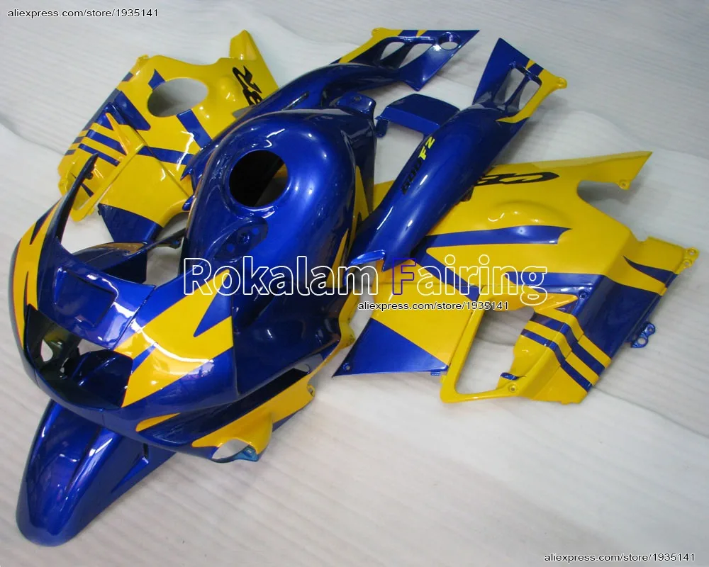 

For Honda CBR600F2 1991 1992 1993 1994 ABS Body Kit CBR 600 F2 91 92 93 94 CBR600 Yellow Blue Sportsbike Fairings Kit