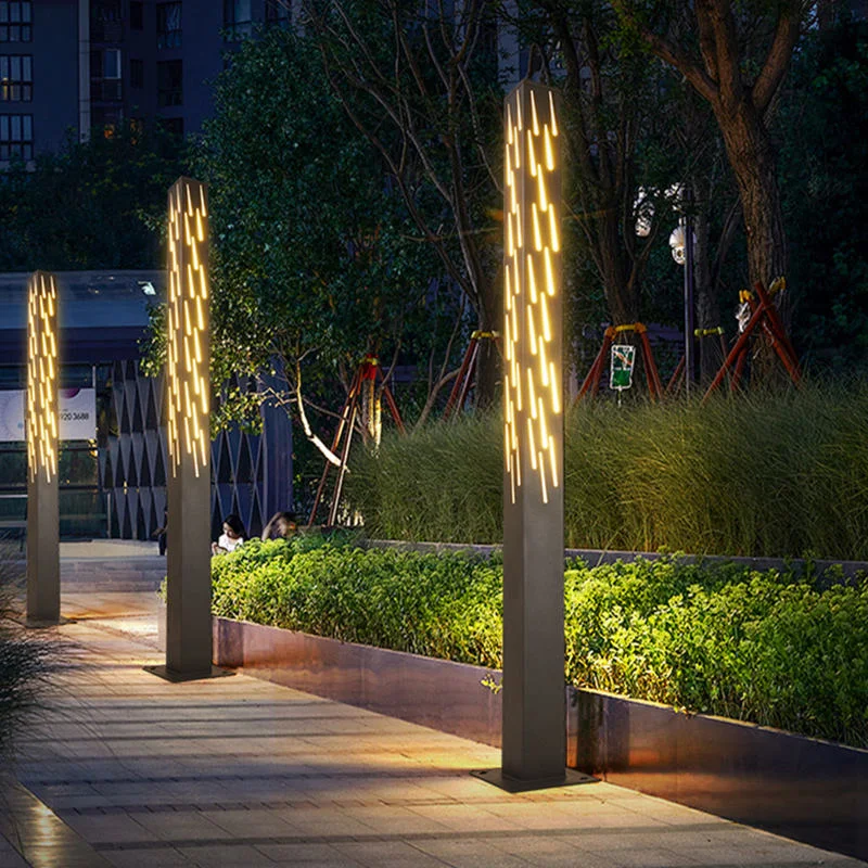 Outdoor Stainless Steel IP65 AC Powered High Pole LED Garden Light for Villa Community Landscape Lighting 2M
