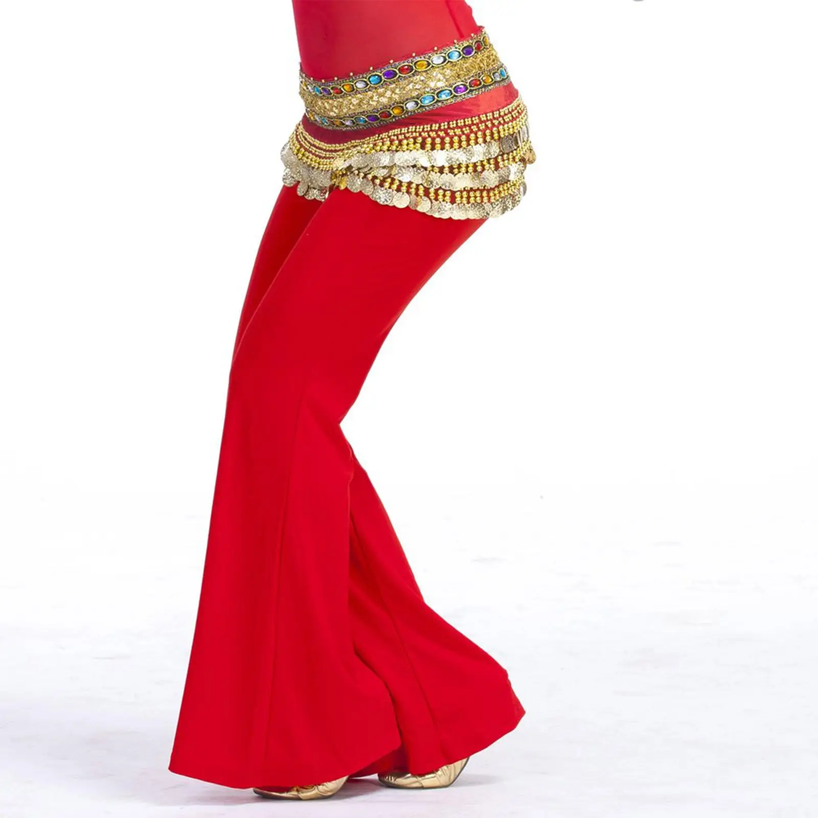 المرأة الخصر منشفة الرقص الشرقي وشاح الورك أداء زي الخصر سلسلة وشاح الورك شرابة الشيفون أداء تنورة الموضة #5