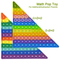 Math Games 1-12 Addition Subtraction Practice Fidget Toys, Math Skills Improving Educational Board Learning Toys for Kid
