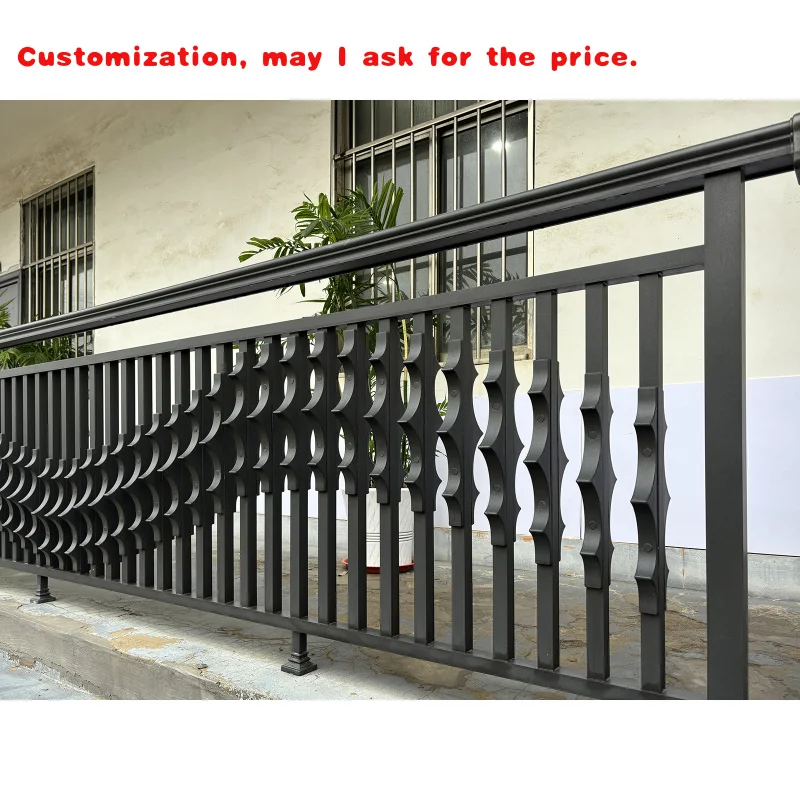 custom.Aluminum Alloy Outdoor Balustrades & Handrails Stair & Balcony/Terrace Railings Contemporary Design Sturdy Durable