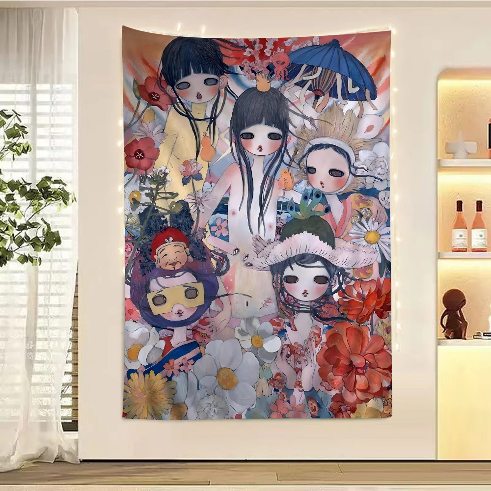 Aya Takano Tapestry Art Printing Art Science Fiction Room Home Decor Wall Art Decor