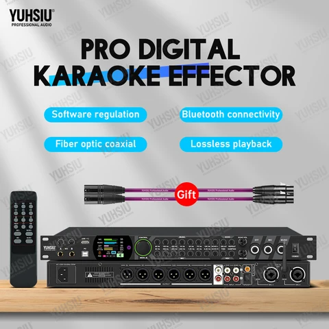 YUHSIU Karaoke Digital Effects Processor Bluetooth DSP Audio Processor…