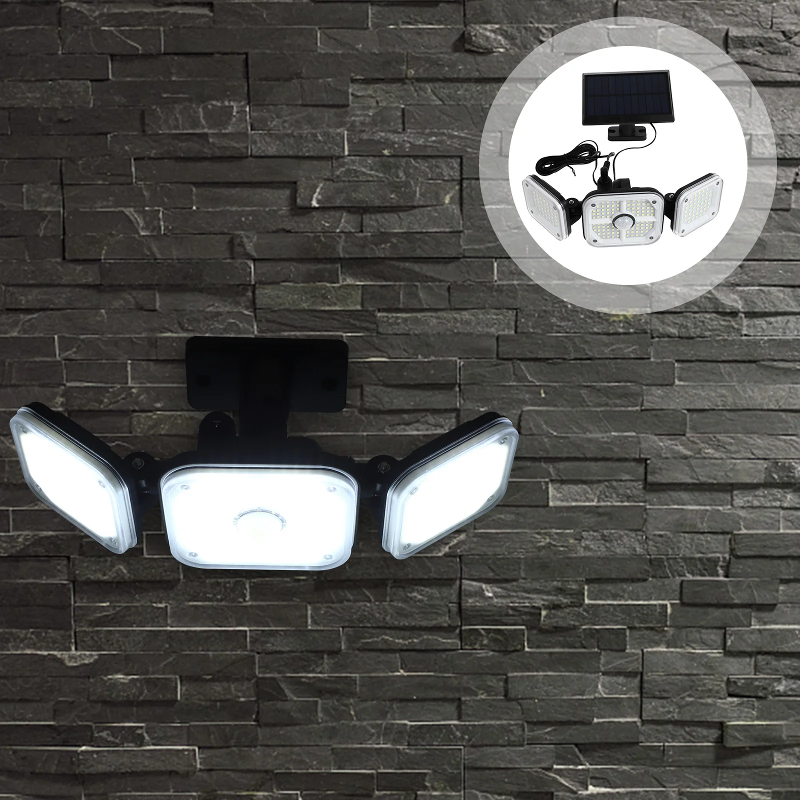 

Solar Wall Light Induction Courtyard Road Lamp Wall-mounted Street Electronic Component LED Sense