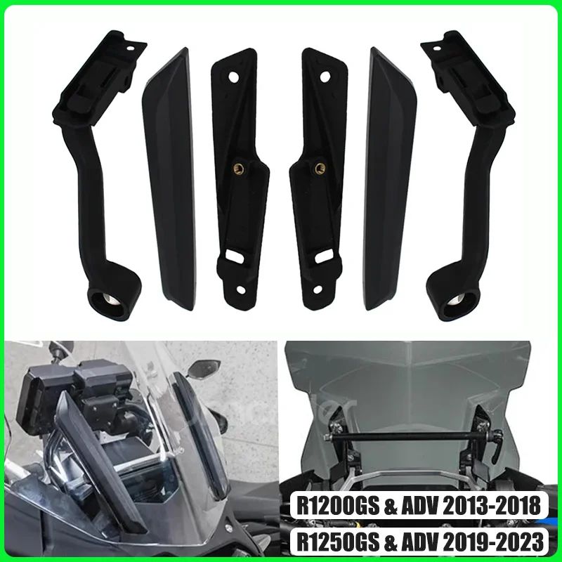 

Windscreen Bracket Windshield Trim Strip Adjustable Lifting Holder For BMW R1250GS/R1200GS GS R1250/R1200 LC Adventure 2013-2023