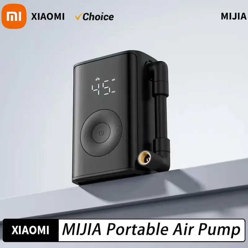 

Портативный электрический воздушный компрессор XIAOMI MIJIA 150 фунтов на квадратный дюйм, 2000 мАч, обнаружение давления в шинах, несколько режимов предустановления, воздушный насос со светодиодной подсветкой