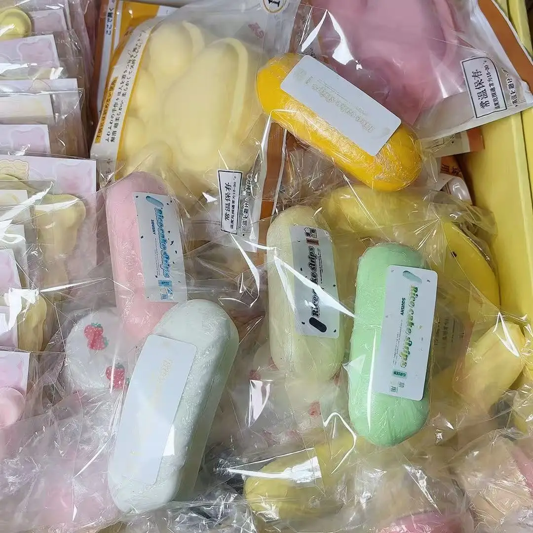 Squishy Mochi fruta pan apretar PU juguetes de rebote lento súper suave realista pan comida juego divertido descompresión ventilación Fidget