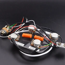 4x TQ 25K Pots + 1x Jack  Active Pickup Wiring Harness for LP SG