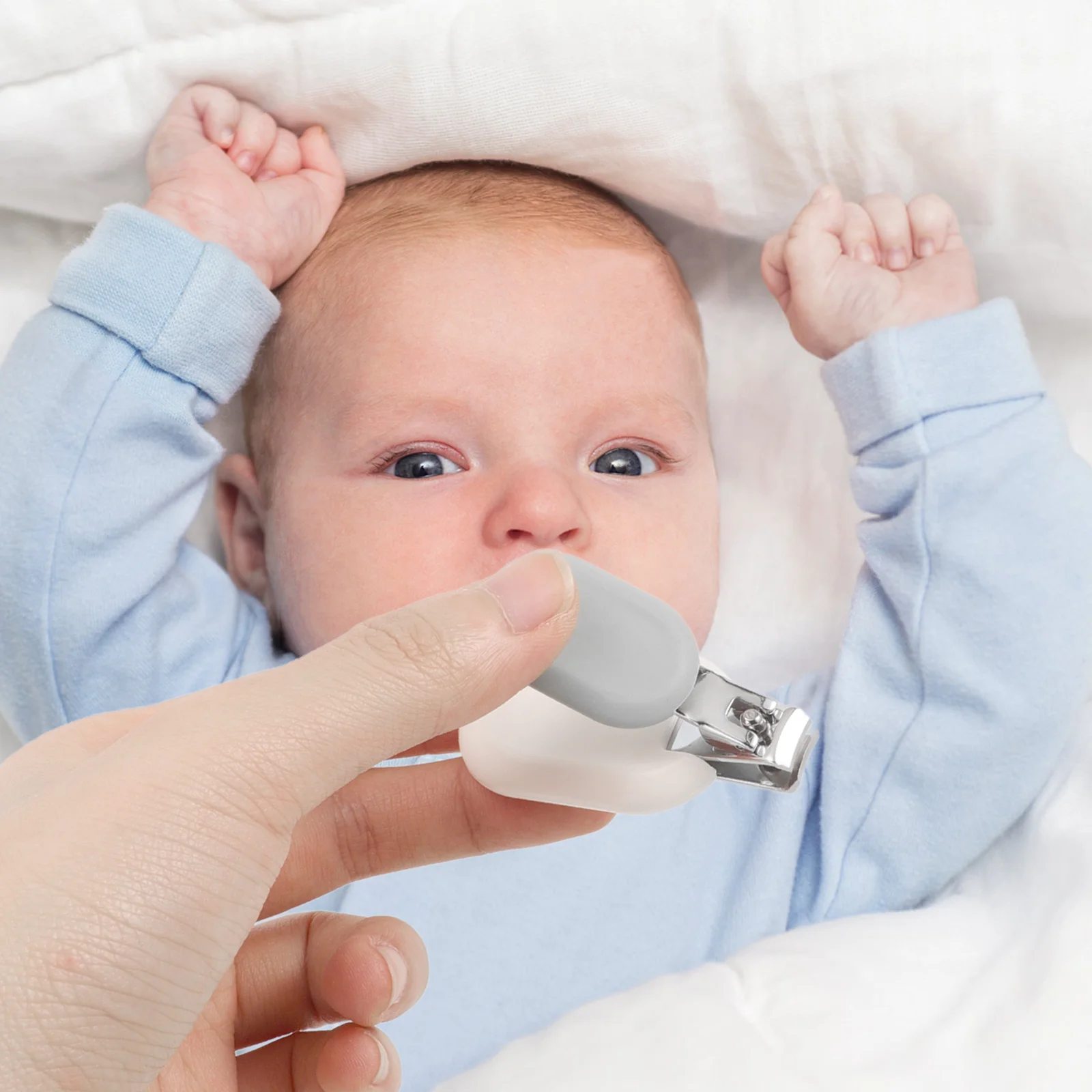 

4Pcs Baby Nail Clipper Set Infant Grooming Kit with Rounded Tips Ergonomic Handle Non-Slip Design for Newborns Toddlers Safe