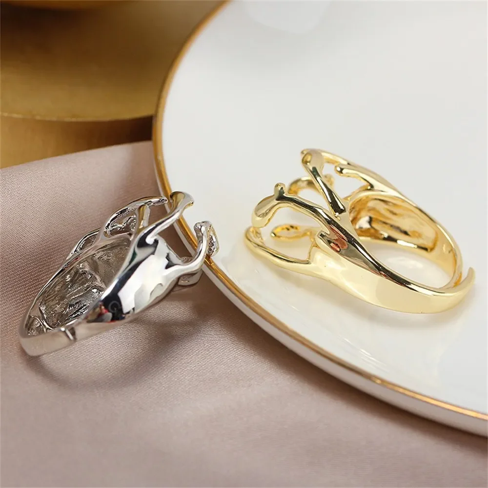 

Adjustable Gold Plated Pearl Baroque Ring Settings Findings & Accessories - for Jewelry Making Bulk Wholesale Craft Supplies