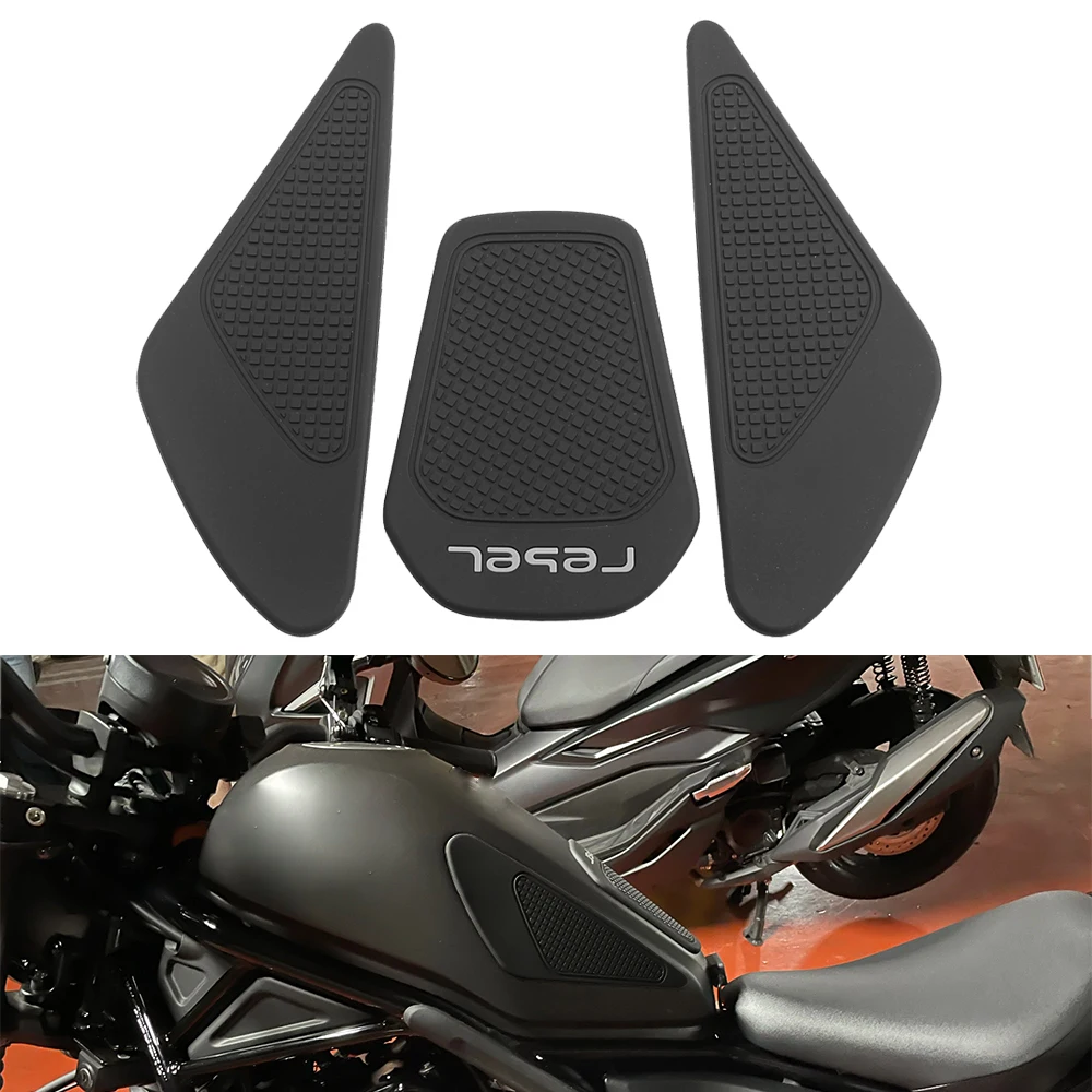 

For Honda Rebel 300 CMX300 500 CM500 Motorcycle Accessories Rubber Sticker Protector Fuel Tank Sheath Knee Tank Pad Grip Decal