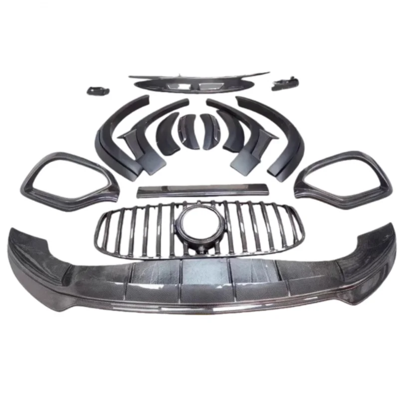 

Premium Car Accessories X167 GLS450 Carbon Fiber Body Kit GLS Upgrade BS Style Front Lip Diffuser Spoiler Wheel Durable