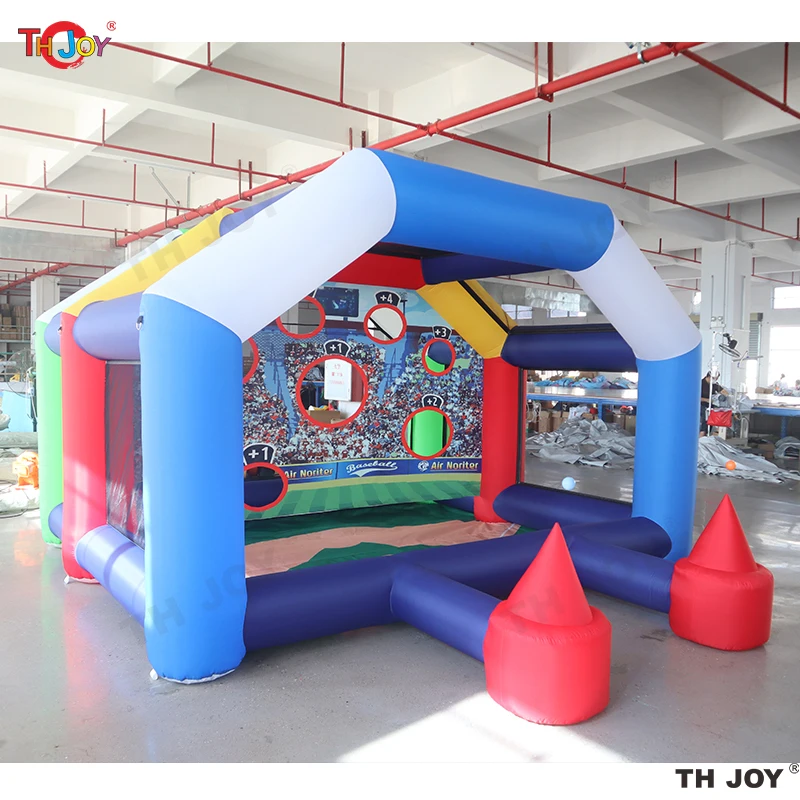 Namiot do treningu baseballu, nadmuchiwany, przenośny, o wymiarach 4x4,5 m.