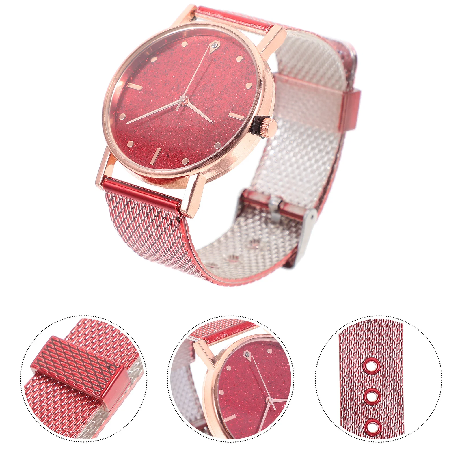 

Elegant Women Wristwatch Adjustable Casual Fashion Belt Watch Durable Imitation Stylish