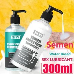 Lubrificante anal para sexo, lubrificante de sêmen, vagina à base de água, lubrificação de esperma falsa, masturbação adulta gay, brinquedos íntimos, gel, loja sexy