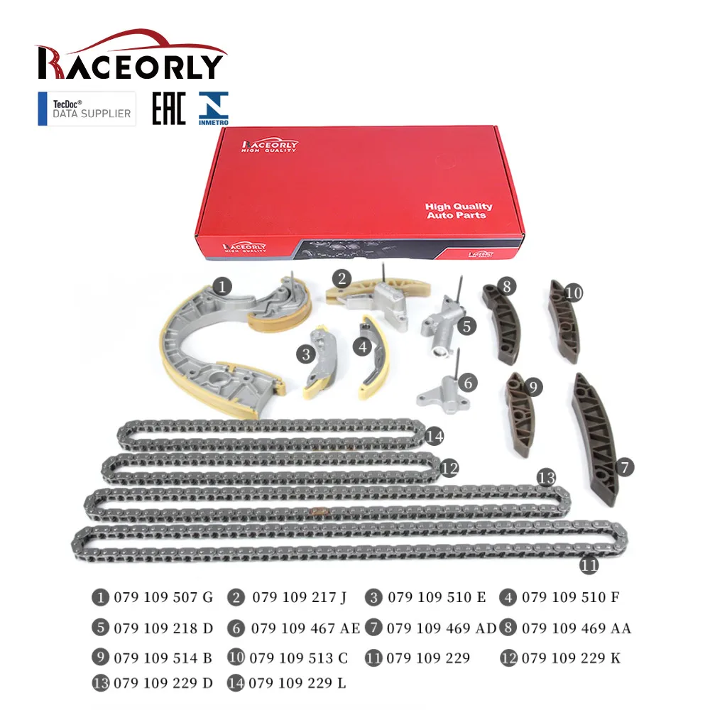 

Комплект цепи ГРМ RACEORLY для Audi S4 B6 B7 A6 C6 2004-2006 4.2L V8 BAT