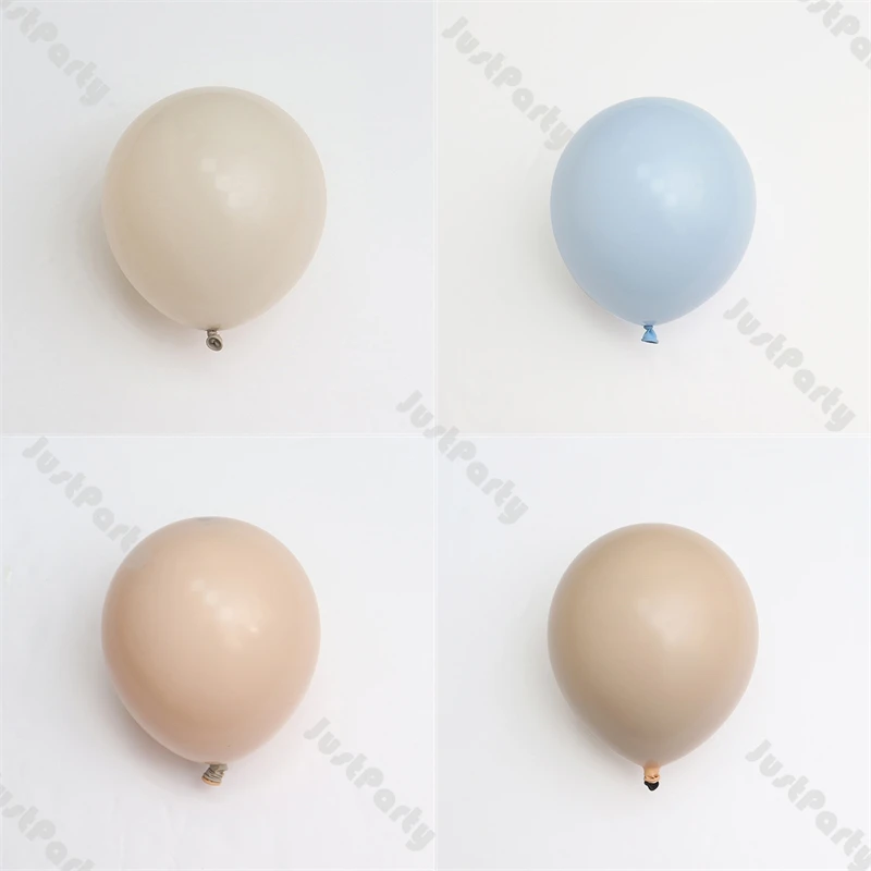 

5-18inch Doubled Sand Cream Balloons Baby Shower Decoration DIY Balloon Garland Arch Kit Pastel Blue Birthday Decor Air Globos