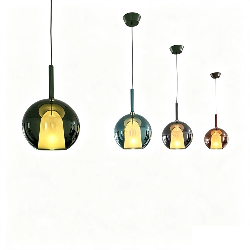 Get This Glass Spheres Luxury Pendant Lamp Fashion Hanglamp for Kitchen Island Bar Dining Room Chandelier Balls Lighting