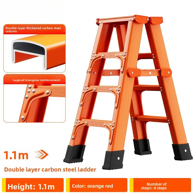 Thickened and Bold Herringbone Ladder Stacked Ladder Extra Thick Engineering Climbing Ladder Stool Ladder Manufacturer Ladder