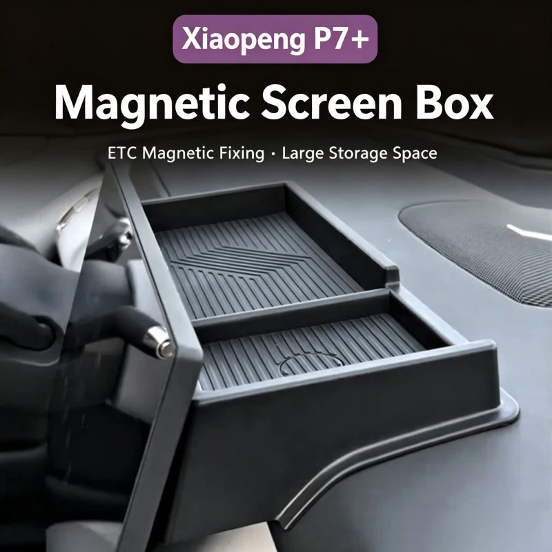 Car Central Storage Box for Xpeng P7+ 2024-2026 Cup Holder Dashboard Tray Car Door Organizer Tidying Auto Interior Accessories