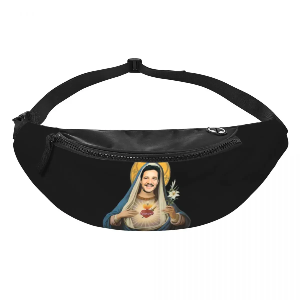 Fashion Pedro Pascal Sacred Heart Fanny Pack for Traveling Men Women Crossbody Waist Bag Phone Money Pouch