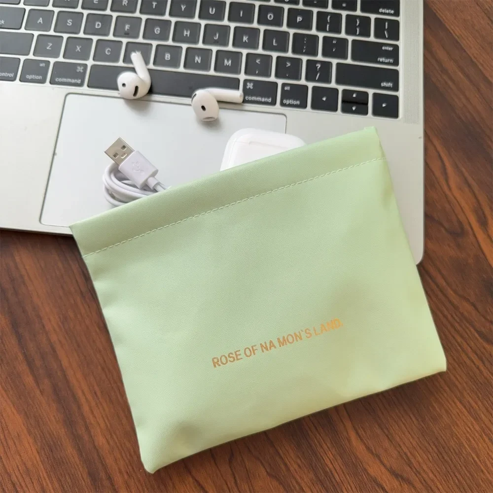 Mini Earphone/Data Cable Storage Bag Closed Bullet Bag Candy Colored Coin Bag Zero Wallet Lipstick Handbag Small Bags Gift 2025