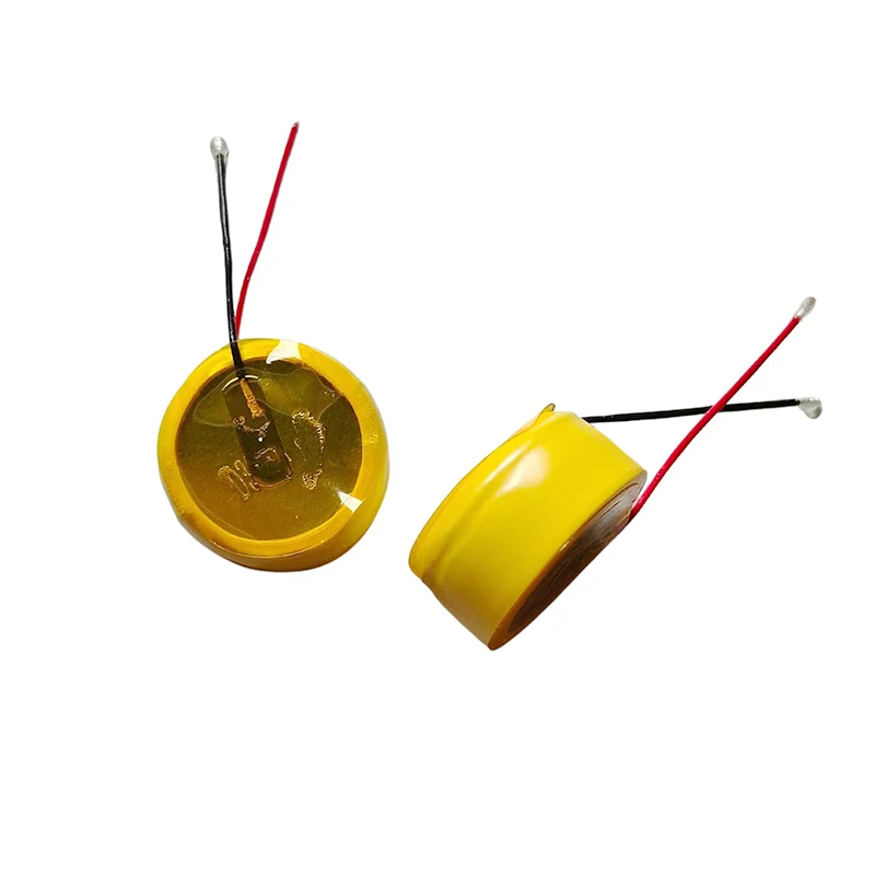 LIR1254 Lithium Battery With Line For Bluetooth Headset Mouse Welding Wire  3.7V 60mAh Rechargeable Coin Cell CP1254 Battery