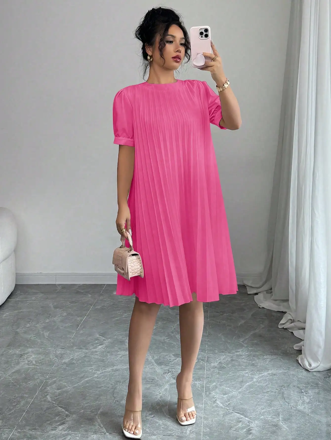 Thumbnail 4 - #55 Popular Womens Midi A-Line Dress Choices