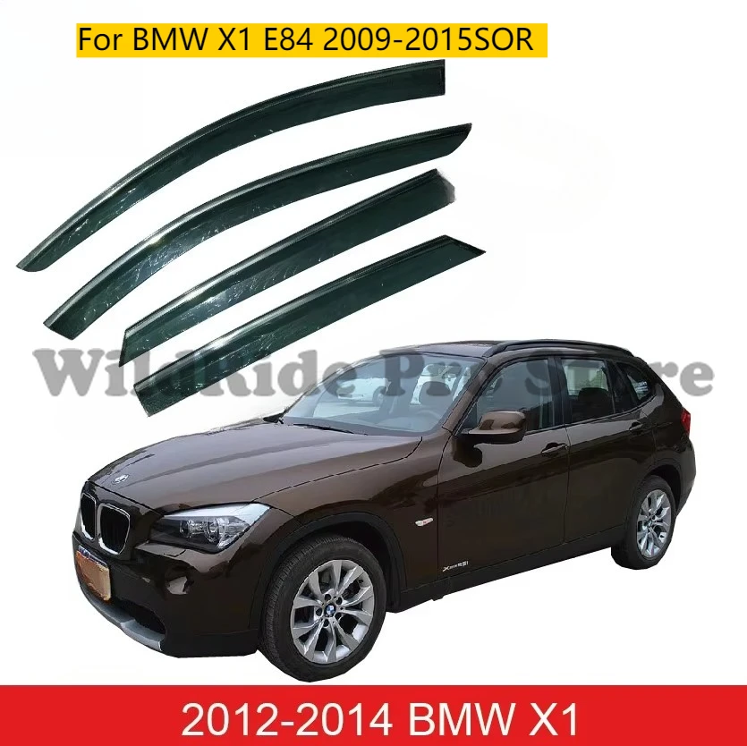 

Car Vent Door DEFLECTORS Window Visor Wind Deflector Sun Visors Rain Guard WEATHER SHIELDS VENTVIfor BMW X1 E84 2009-2015SOR