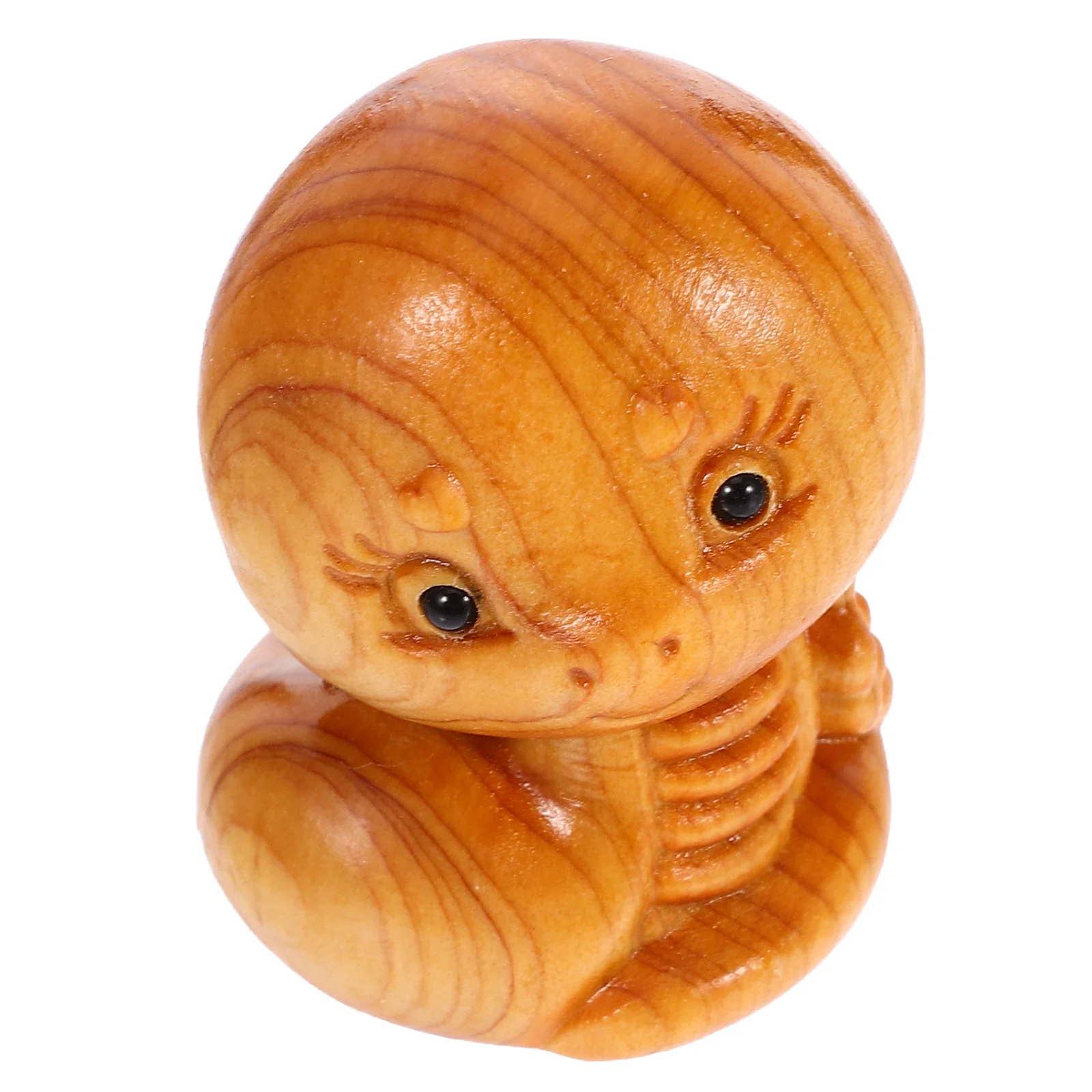 Wooden Snake Ornaments Toddler Toys Interesting Simulated Model Scary Models Accessories Cypress Fake Baby Garden Decor