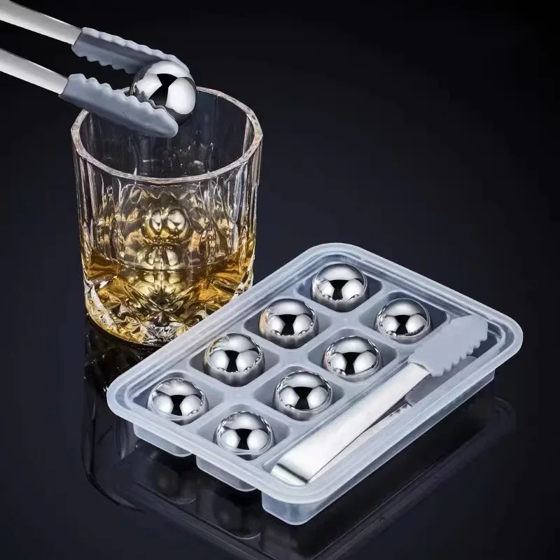 Natural Whiskey Stones Sipping Ice Cube Ball Shape Whisky Stone Rock Cooler for Wedding Gift Favor Christmas Bar Kitchen