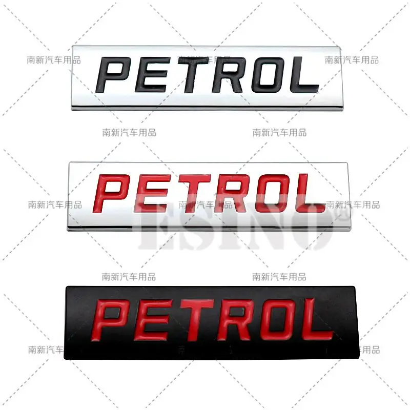 Car Styling 3D Metal Chrome Zinc Alloy Emblem Universal Petrol Logo Car Badge Body Trunk Fender Adhensive Emblem Auto Accessory