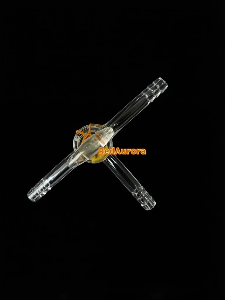 

Стеклянный трехходовой поршневой выхлопной соединитель со стеклянным поршневым клапаном Адаптер из тетрафторэтилена Дроссельная заслонка Т-образный всасывающий соединитель