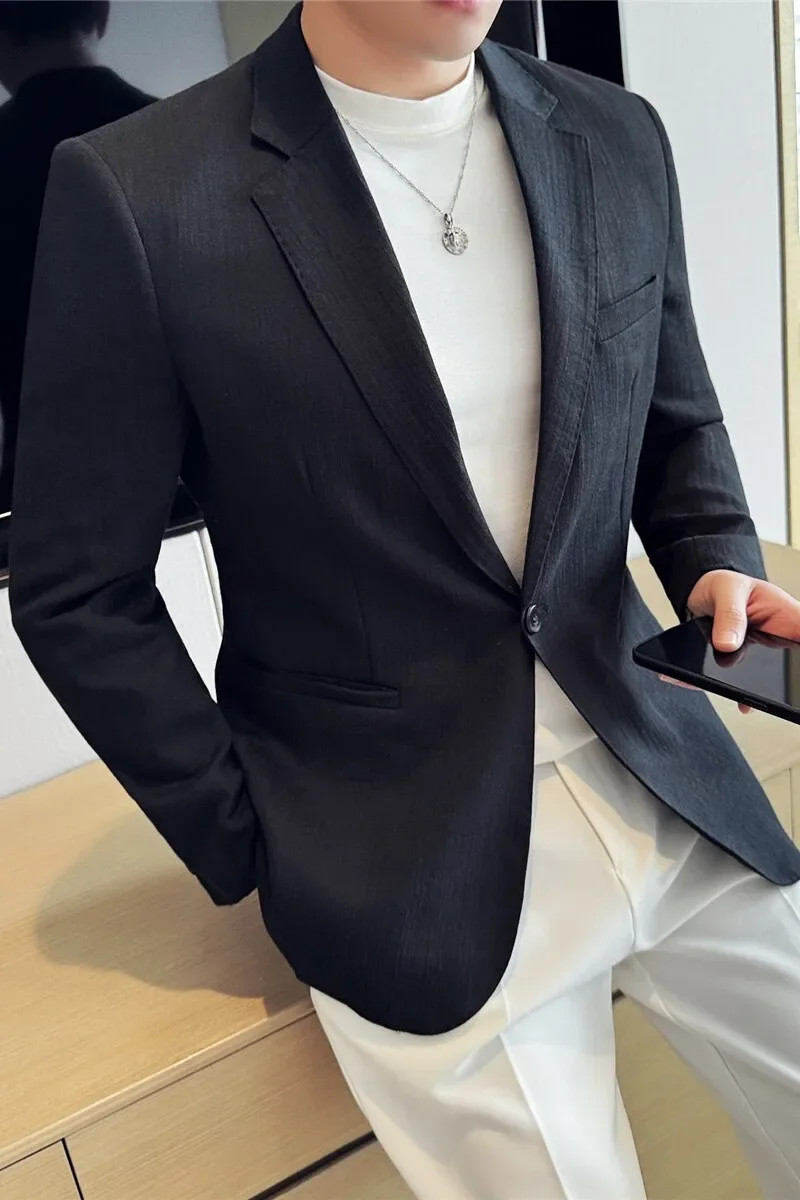 The 2025 new high-quality business fitted suit is a trendy, lightweight and breathable suit jacket for parties and gatherings